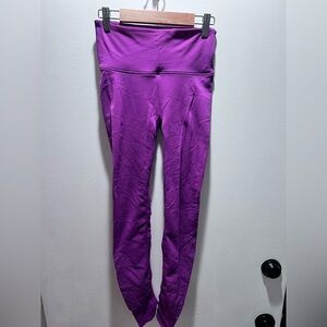 lululemon athletica Purple Leggings dance studio 81# nylon 19% Elastane